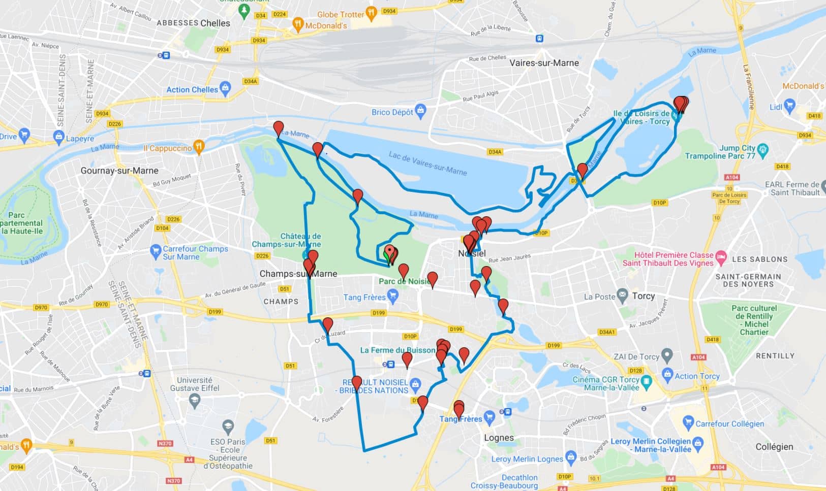 oxytrail parcours 23km