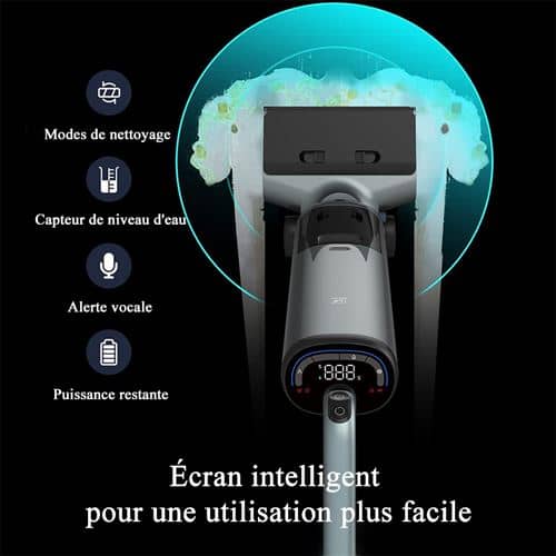 Aspirateur Balai Sans Fil Intelligent XIAOMI OSOTEK H200 Auto Nettoyeur Sec Humide 3 Modes Ecran LED 2 2