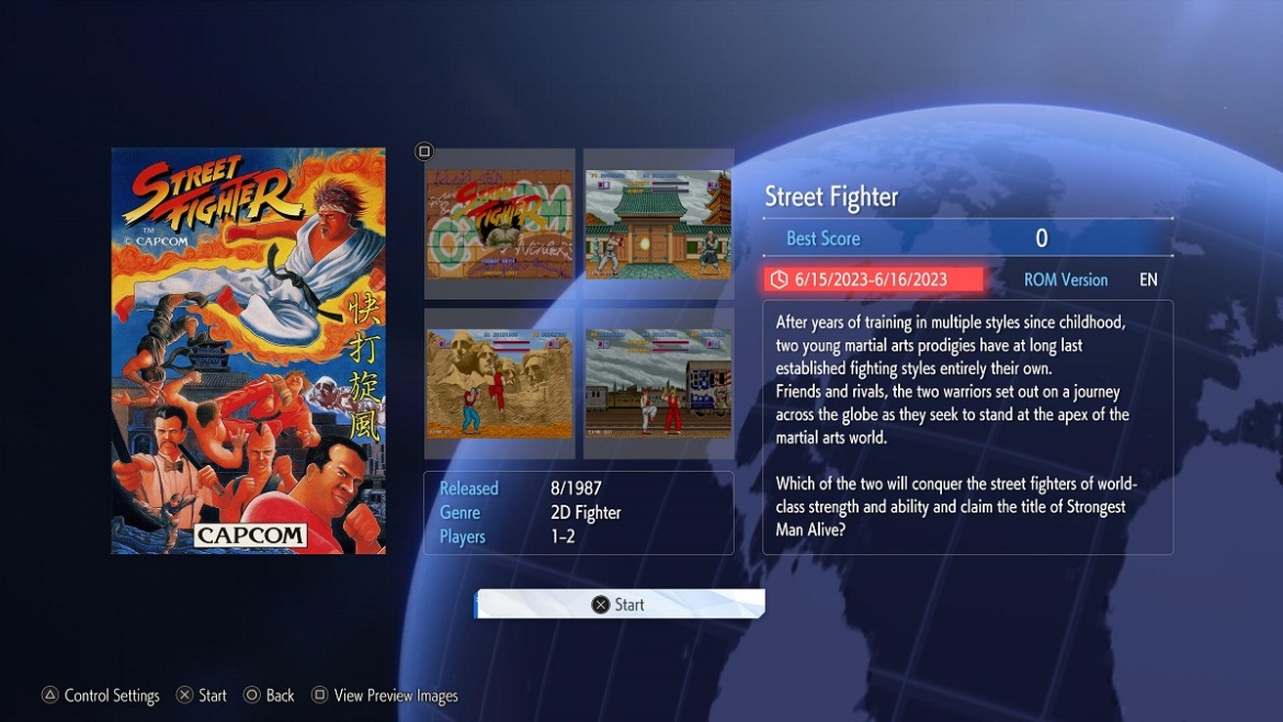 1686826970 36 Tous les jeux Retro Capcom disponibles dans Street Fighter 6