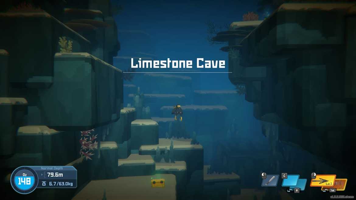 Dave le plongeur Limestone Cave Deuxième version