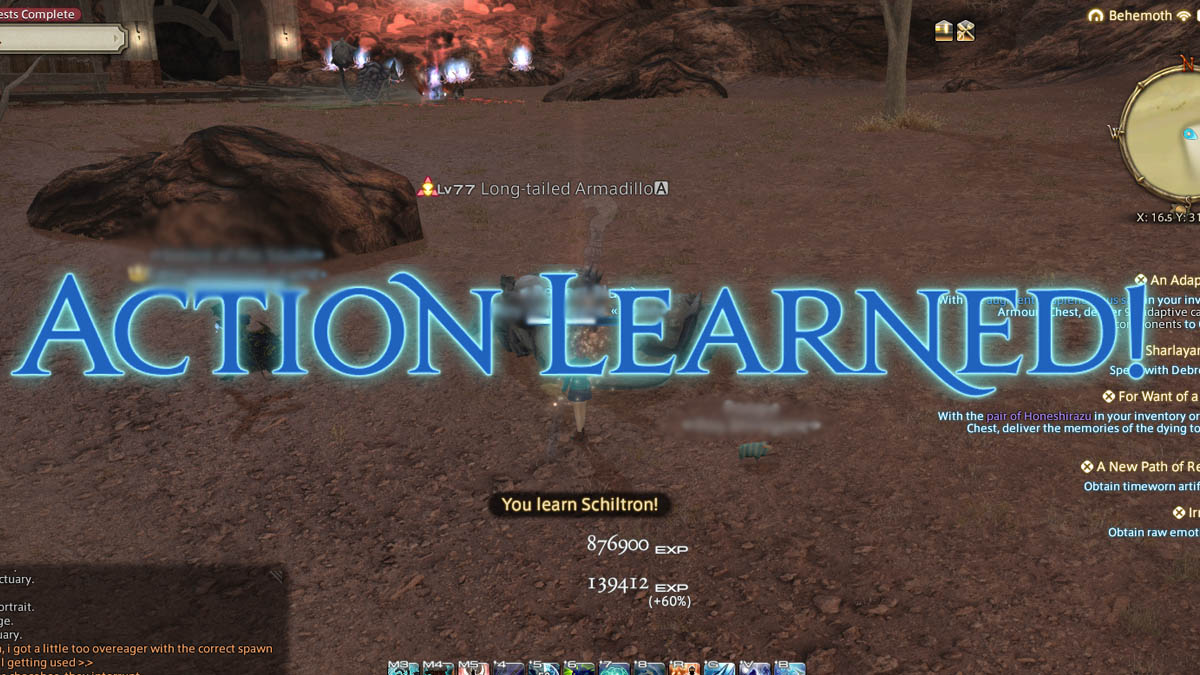 FFXIV Où apprendre Schiltron Obtenu