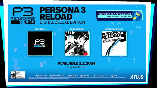 Tous les bonus de precommande de recharge Persona 3 repertories