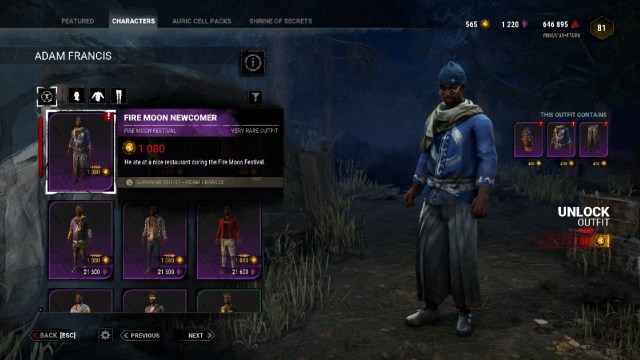 1695743816 884 Dead by Daylight Fire Moon Festival Collection – Tous les