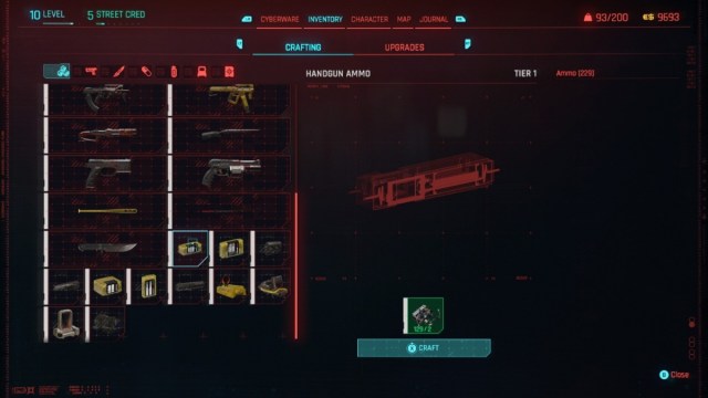 Cyberpunk 2077 Fabrication de munitions 