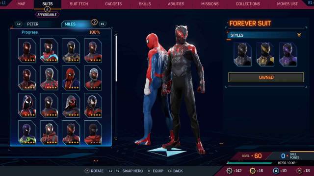Comment obtenir le costume Forever dans Spider Man 2