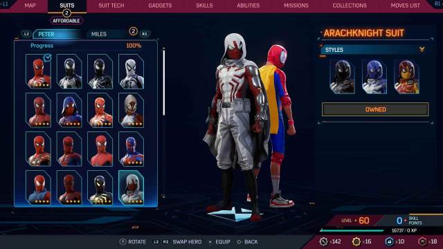 Comment obtenir le costume dArachknight pour Peter Parker dans Spider Man