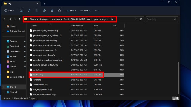 Comment utiliser les configurations dentrainement pour CS2