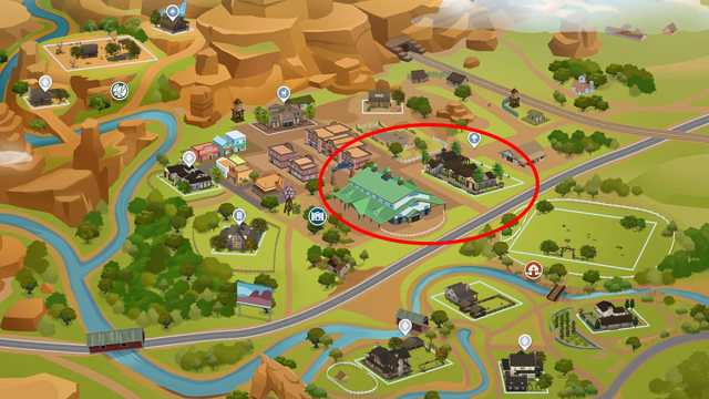 Ou trouver le centre equestre dans Les Sims 4