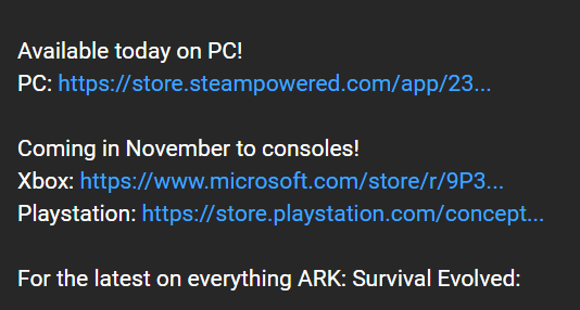 Quand ARK Survival Ascended arrivera t il sur consoles Repondu
