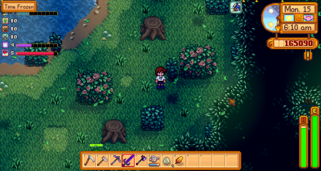 Forêt de Cendre-Snap dans Stardew Valley