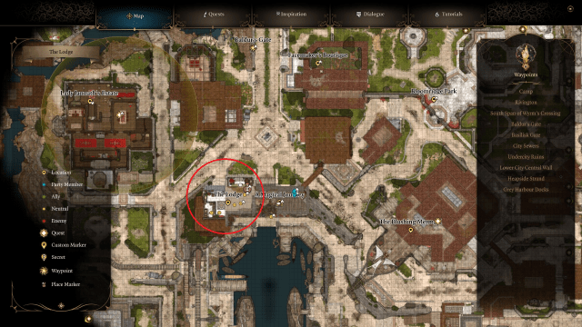 Comment trouver la Societe de la Brillance a Baldurs Gate