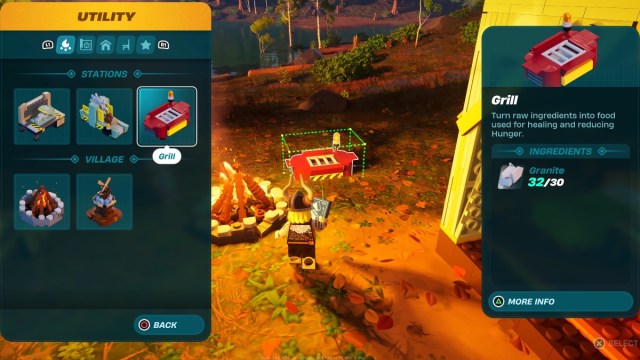 Comment cuisiner et manger de la nourriture dans LEGO Fortnite