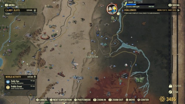 Ou trouver Sugar Grove dans Fallout 76