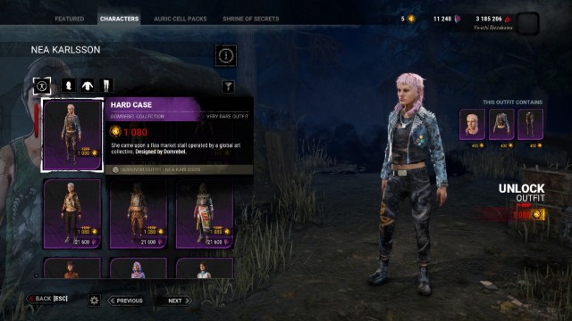 1704827619 557 Dead by Daylight Tous les cosmetiques DOMREBEL – Listes