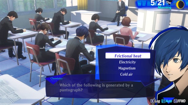 Toutes les reponses au test de mai dans Persona 3