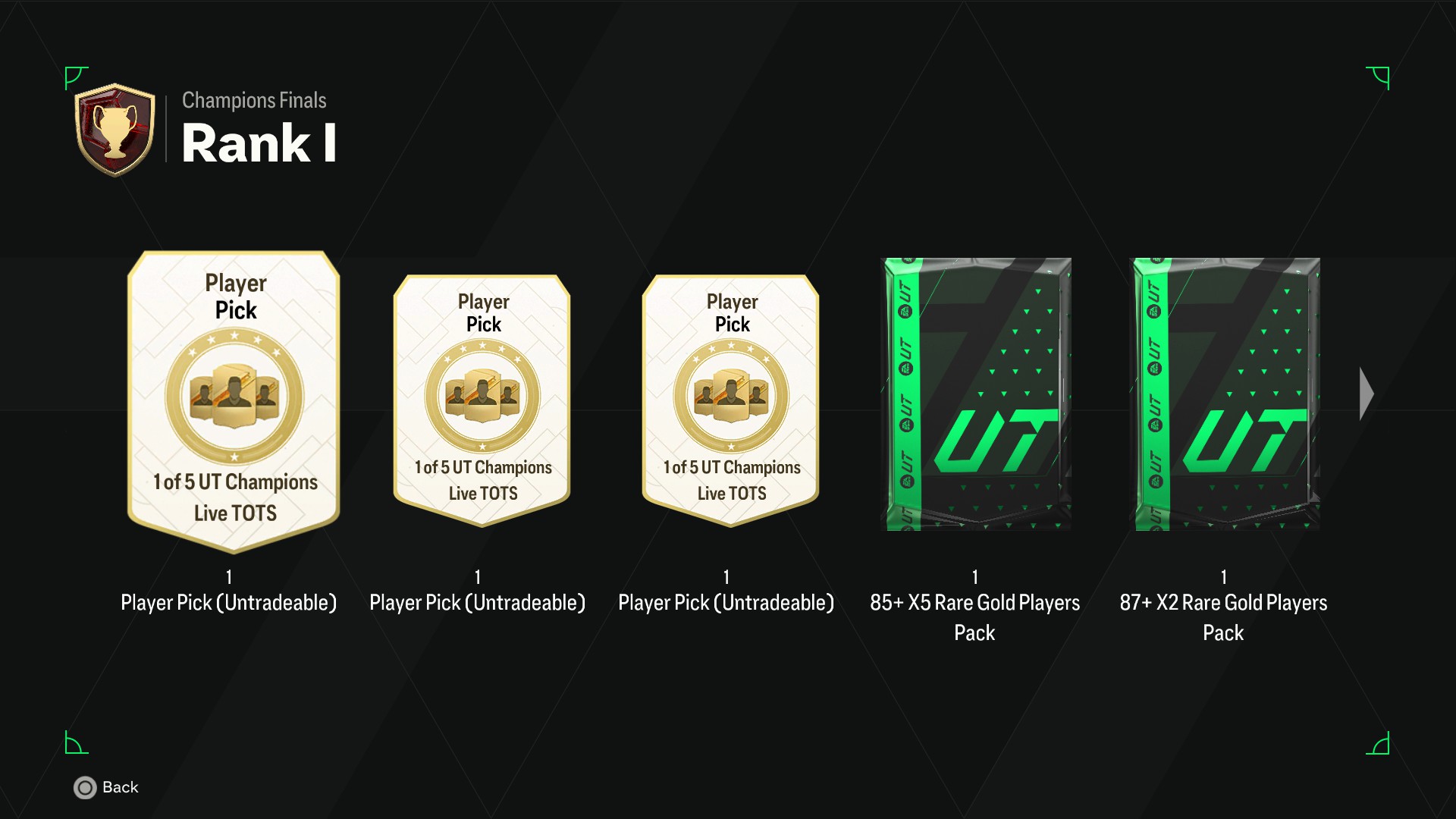 Récompenses de The Finals des Champs EA FC 24