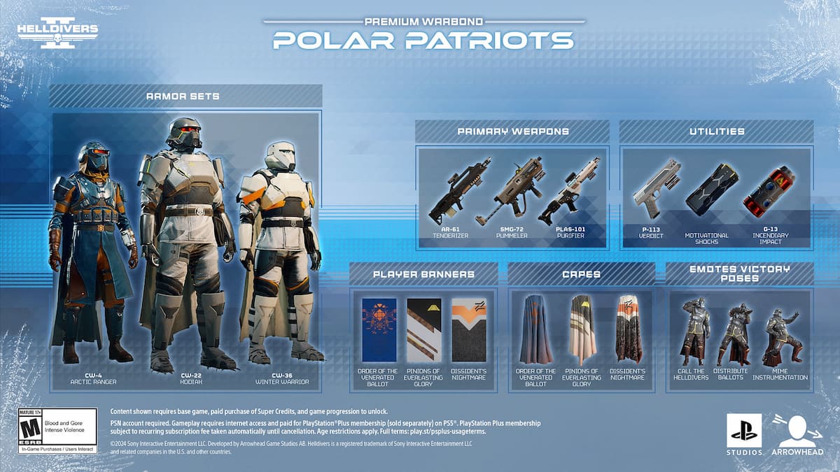 Polar Patriots Warbond dans Helldivers 2.