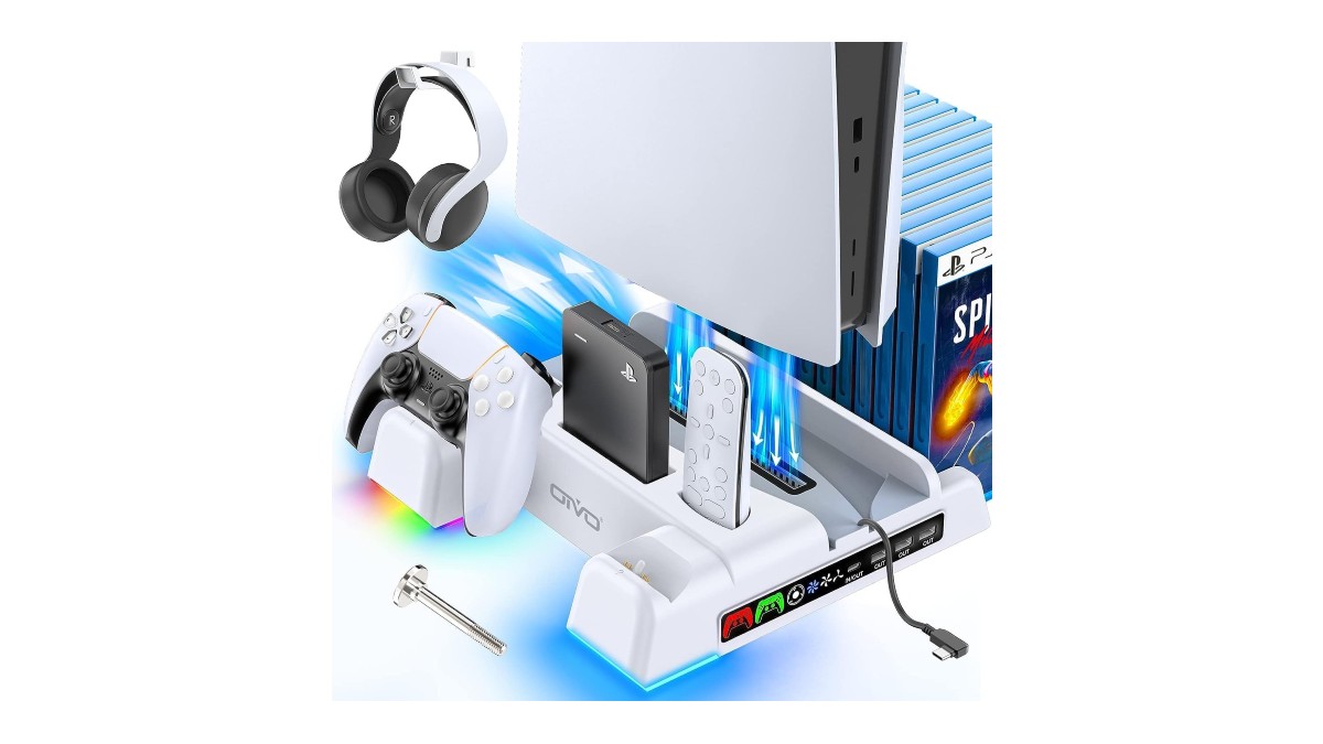 Support OIVO PlayStation 5, station de refroidissement et station de charge de manette