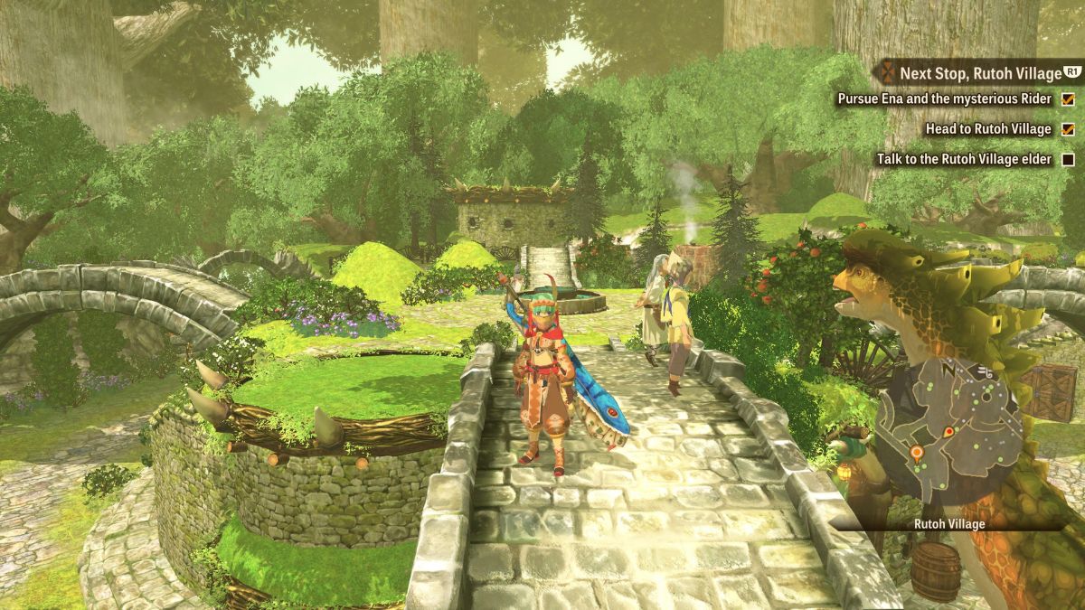 Monster Hunter Stories 2 Les ailes de la ruine du village de Rutoh