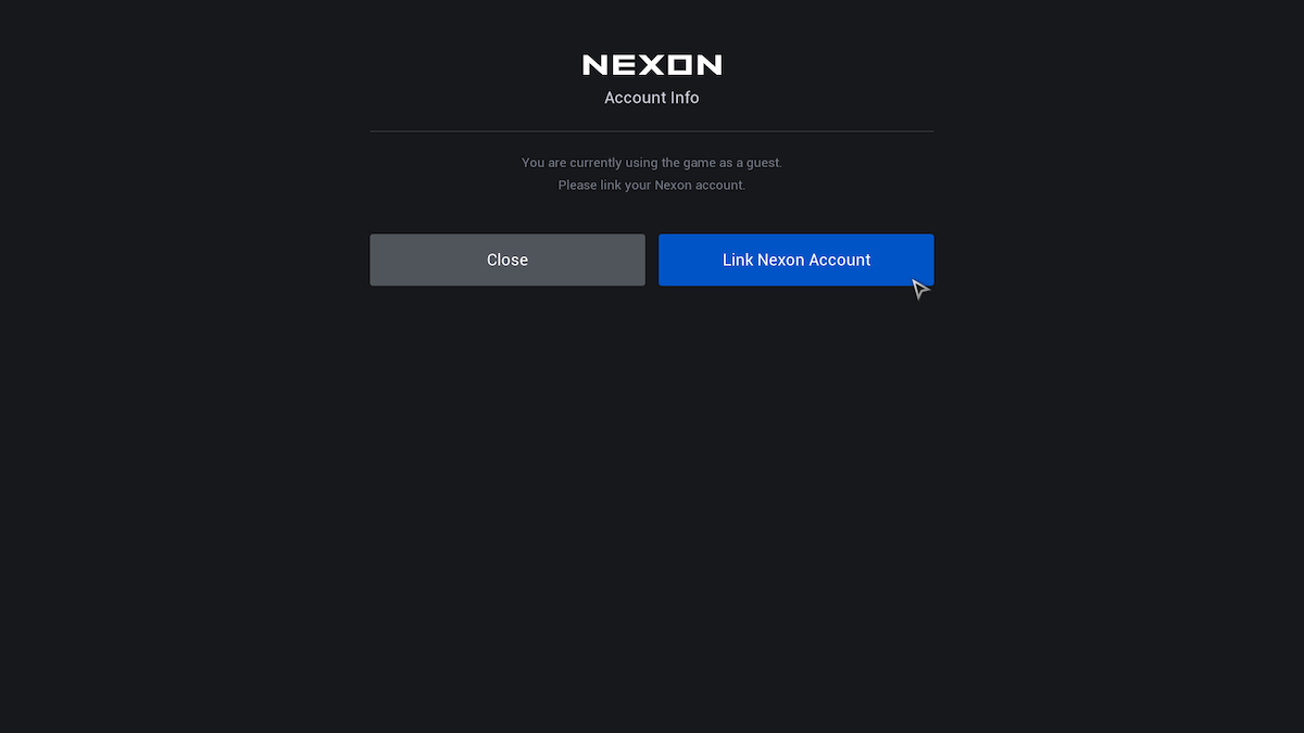 Lier un compte Nexon