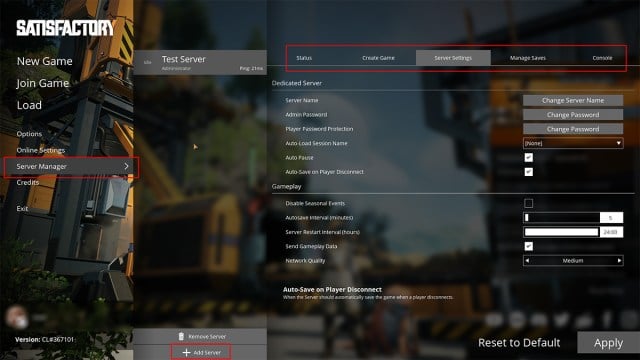 Comment heberger un serveur dedie dans Satisfactory 10