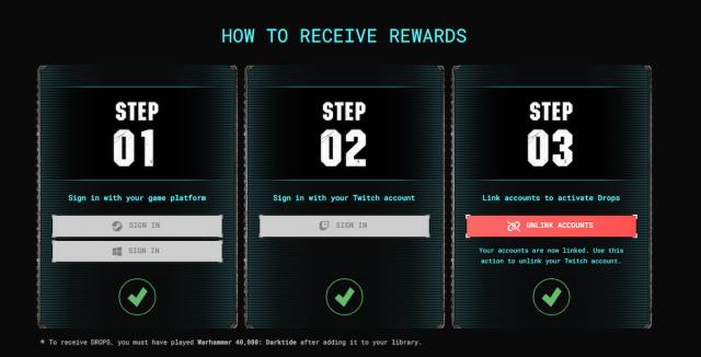 Comment obtenir Warhammer 40K Darktide Twitch Drops 2024