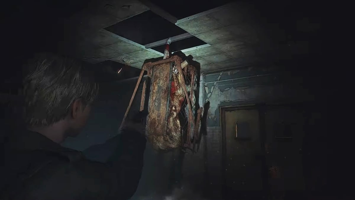 Silent Hill 2 Remake Boss Flesh Lip suspendu au plafond