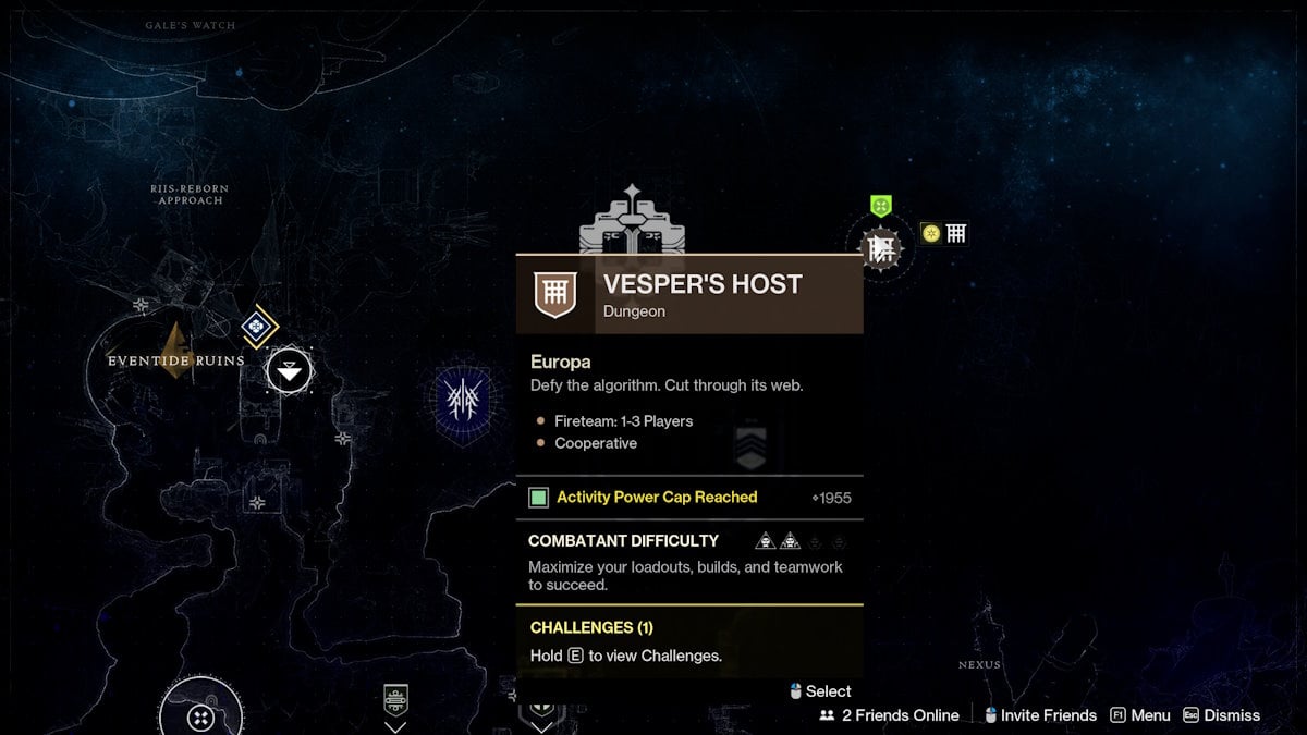 Destiny 2 Ice Breaker Hôte de Vesper