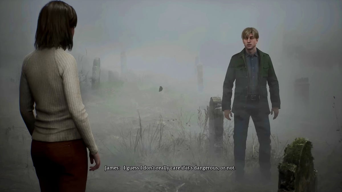 Silent Hill 2 Remake - James Sunderland discute avec Angela 