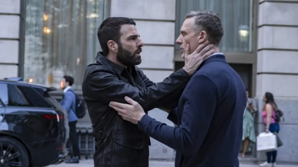 Zachary Quinto et Teddy Sears dans Brilliant Minds