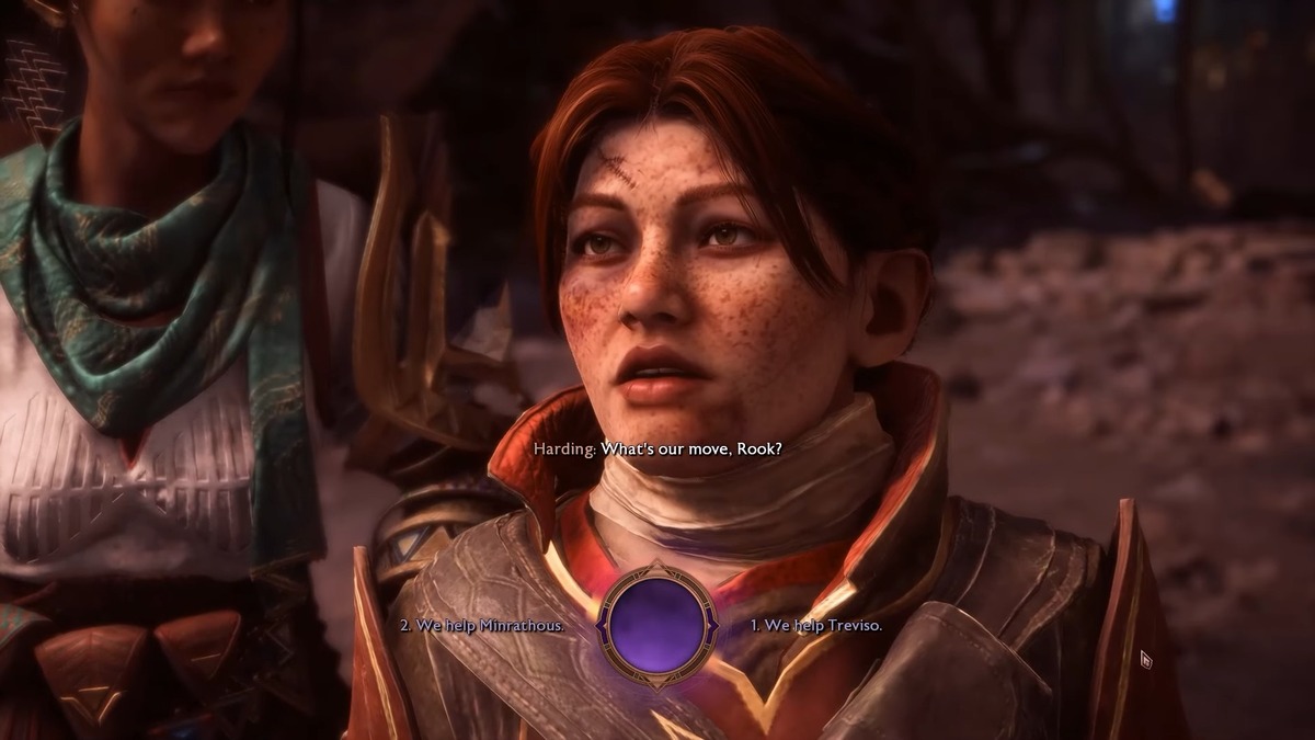 en sélectionnant Minrathous ou Trévise Dragon Age The Veilguard